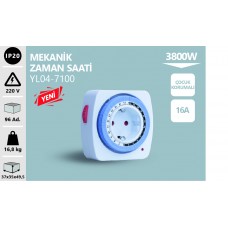 3500W MEKANİK ZAMAN SAATİ 16A